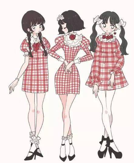 動(dòng)漫人物全身照繪畫教程 服飾設(shè)計(jì)與繪制參考